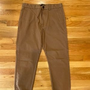 Brushed Twill Banana Republic Dress Khaki Joggers